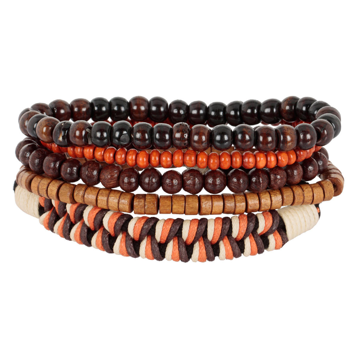 Beaded Bracelets- Set of 5-men-watchesandjewellery-bracelets-image-1