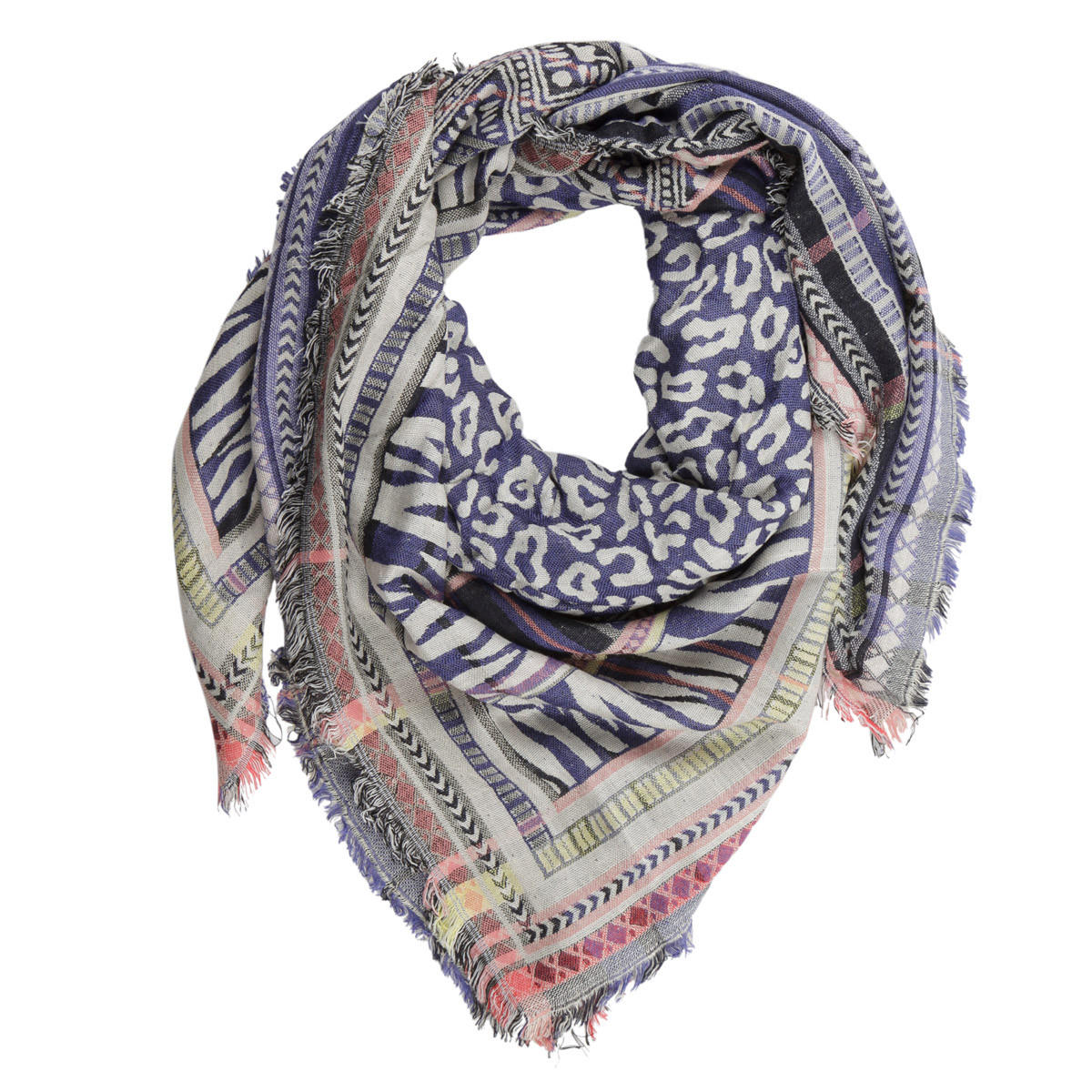 Raw Edged Printed Square Scarf-women-clothingaccessories-scarves-image-1