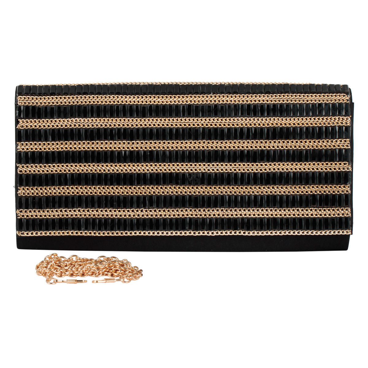 Diamante And Chain Clutch-women-bagsandwallets-handbags-image-3