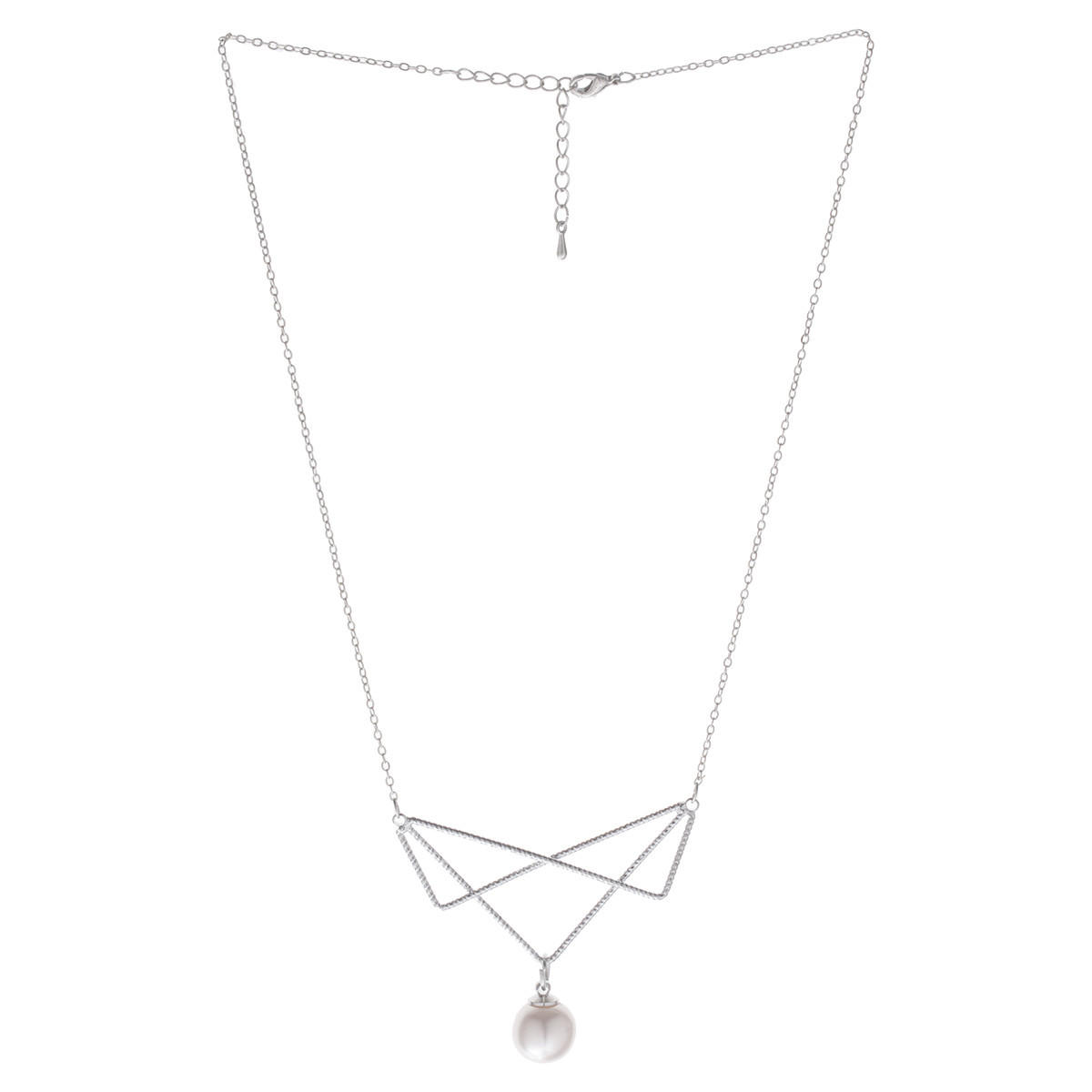 Embellished Necklace with Faux Pearl-women-watchesandjewellery-jewellery-necklacesandpendants-image-1