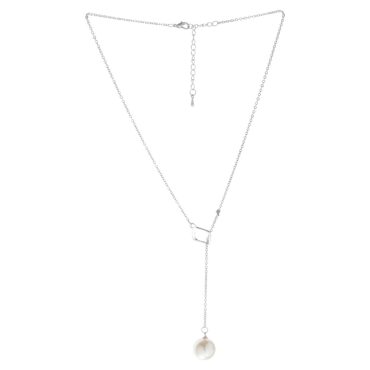 Embellished Necklace with Faux Pearl-women-watchesandjewellery-jewellery-necklacesandpendants-image-1