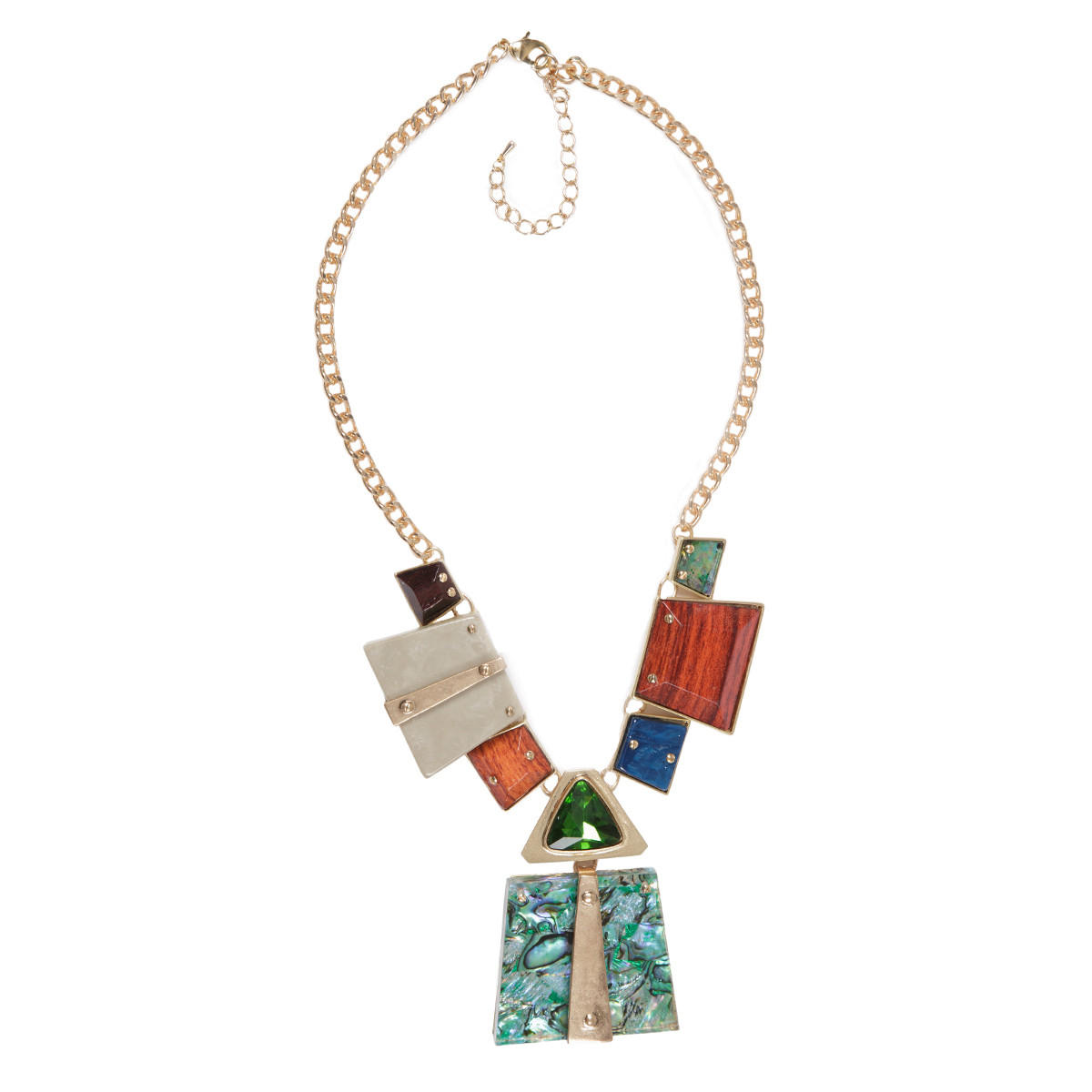 Geometric Design Necklace-women-watchesandjewellery-jewellery-necklacesandpendants-image-1