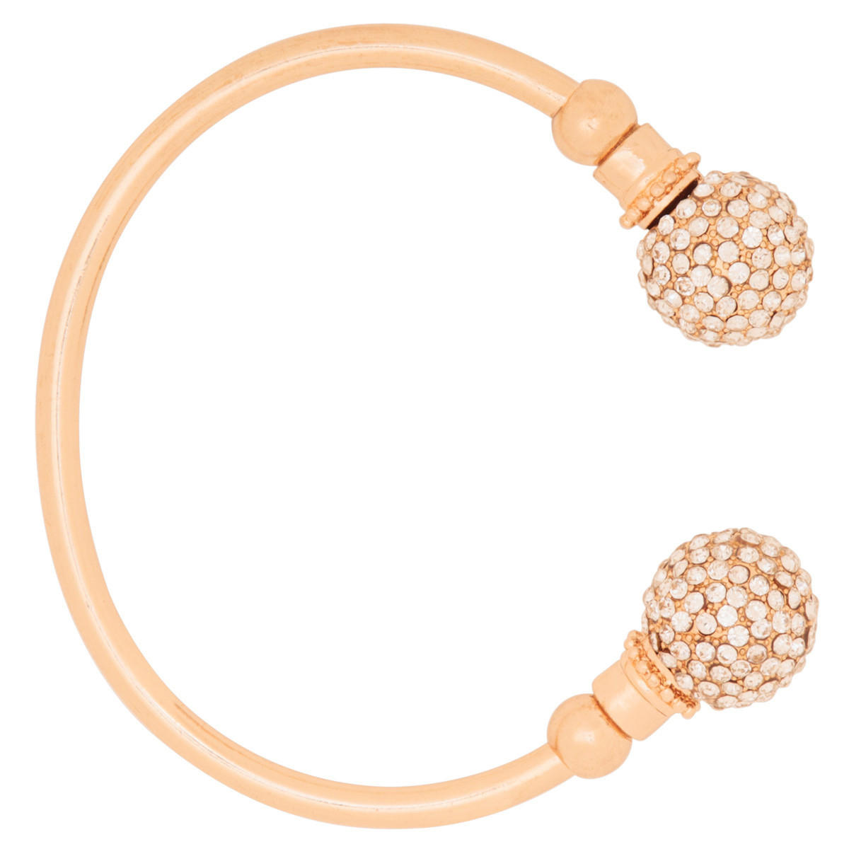 Diamante Encrusted End Cuff-women-watchesandjewellery-jewellery-banglesandbracelets-image-1