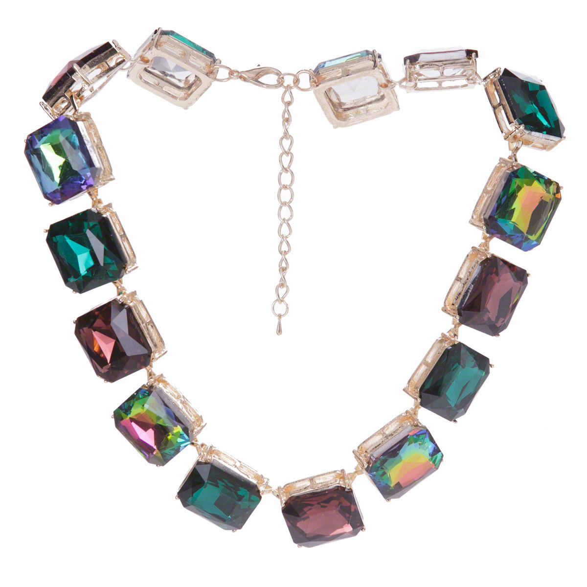 Multicolour Diamante Necklace-women-watchesandjewellery-jewellery-necklacesandpendants-image-1