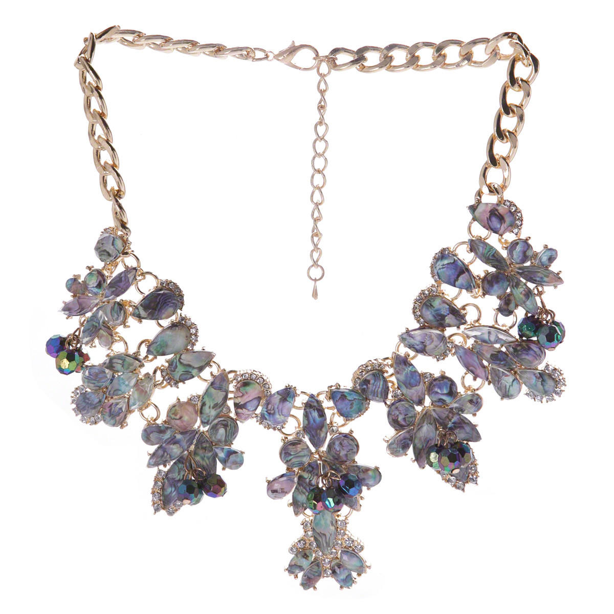 Diamante Studded Necklace-women-watchesandjewellery-jewellery-necklacesandpendants-image-1
