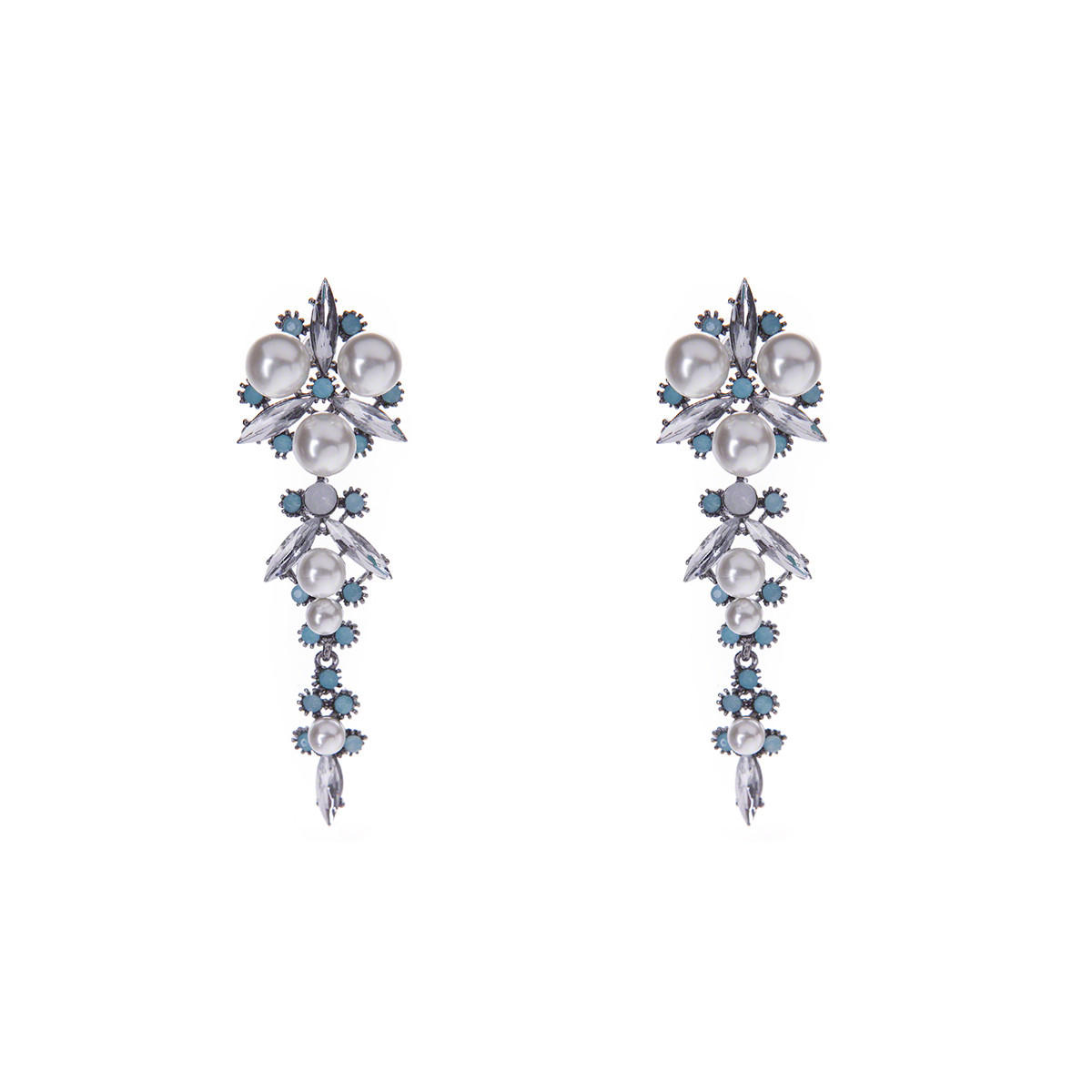 Faux Pearl Drop Earrings-women-watchesandjewellery-jewellery-earrings-image-1