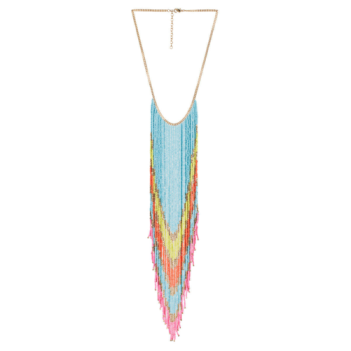 Beaded Tassel Chain Neckace-women-watchesandjewellery-jewellery-necklacesandpendants-image-1