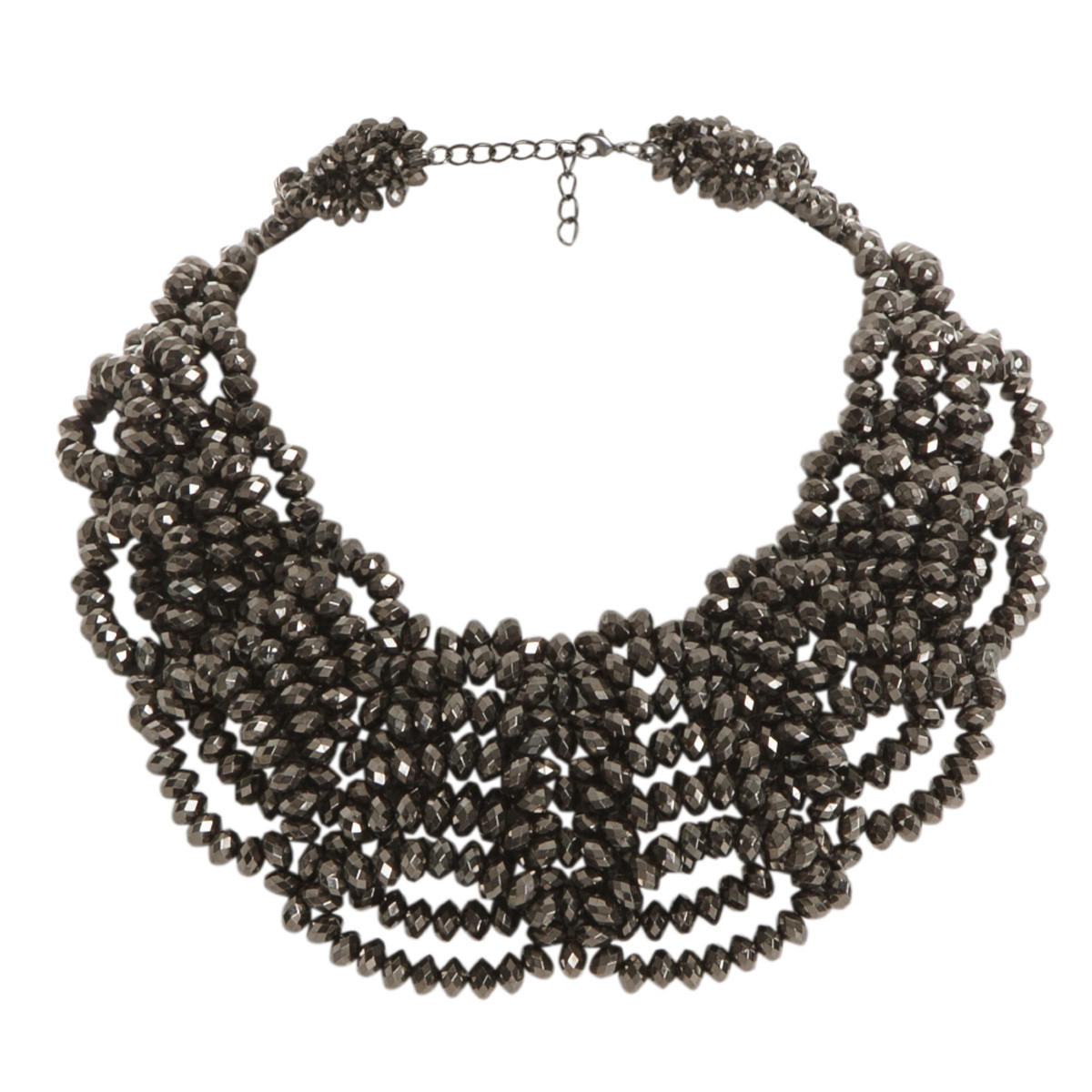 Chunky Beaded Choker Necklace-women-watchesandjewellery-jewellery-necklacesandpendants-image-1