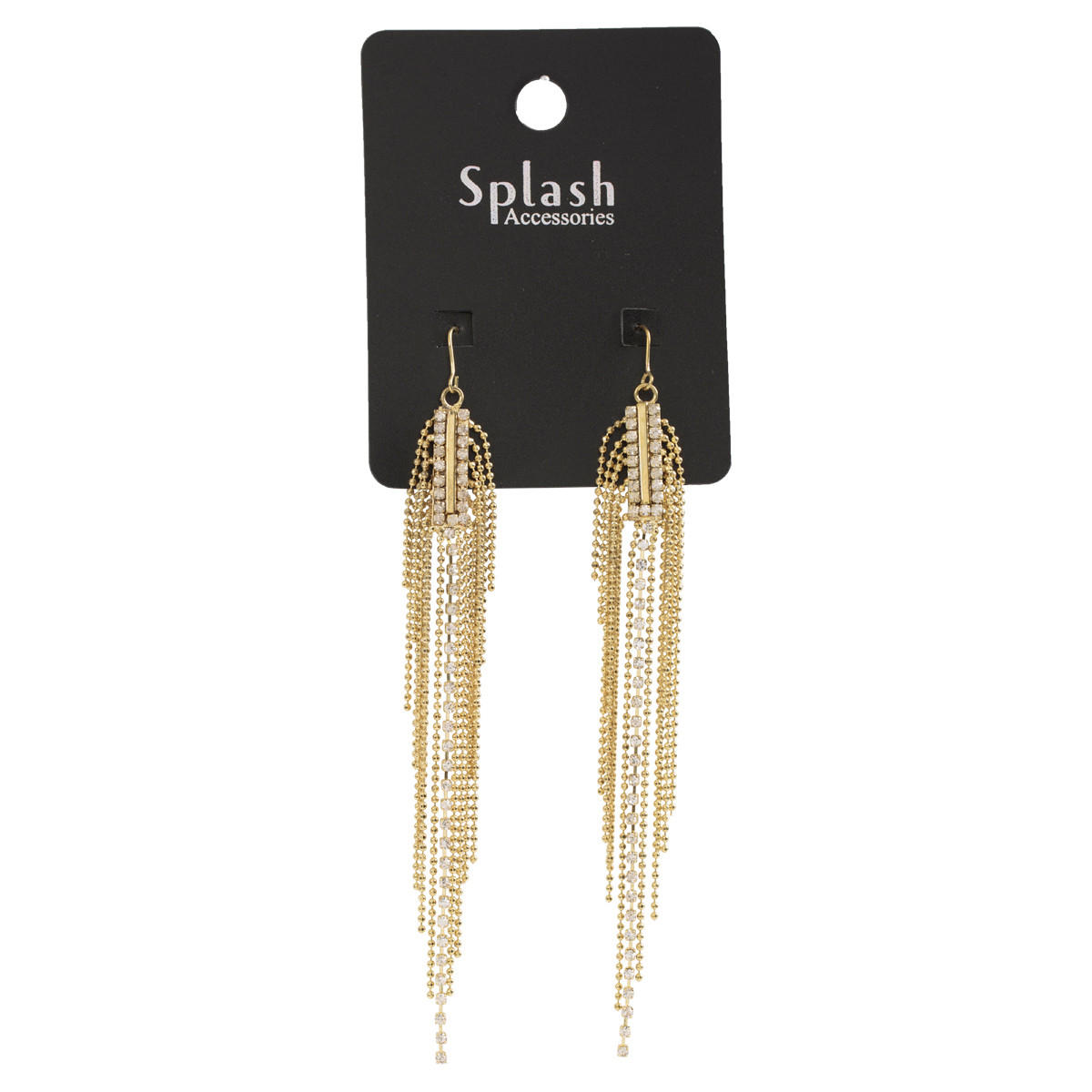 Chain Drop Earrings-women-watchesandjewellery-jewellery-earrings-image-1