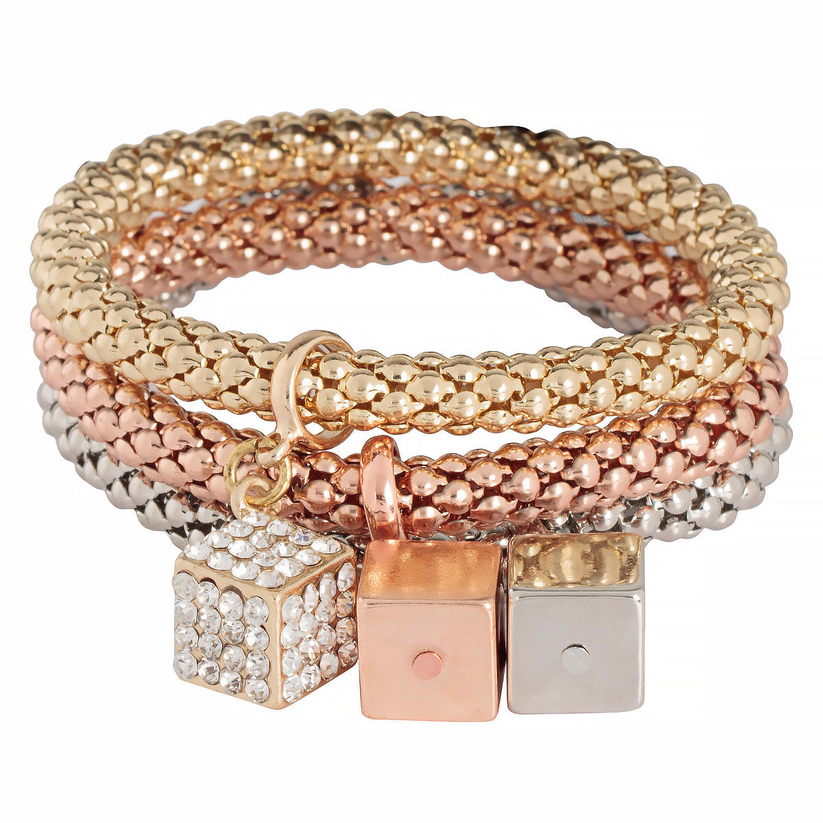 Three Tone Bracelets- Set of 3-women-watchesandjewellery-jewellery-banglesandbracelets-image-1