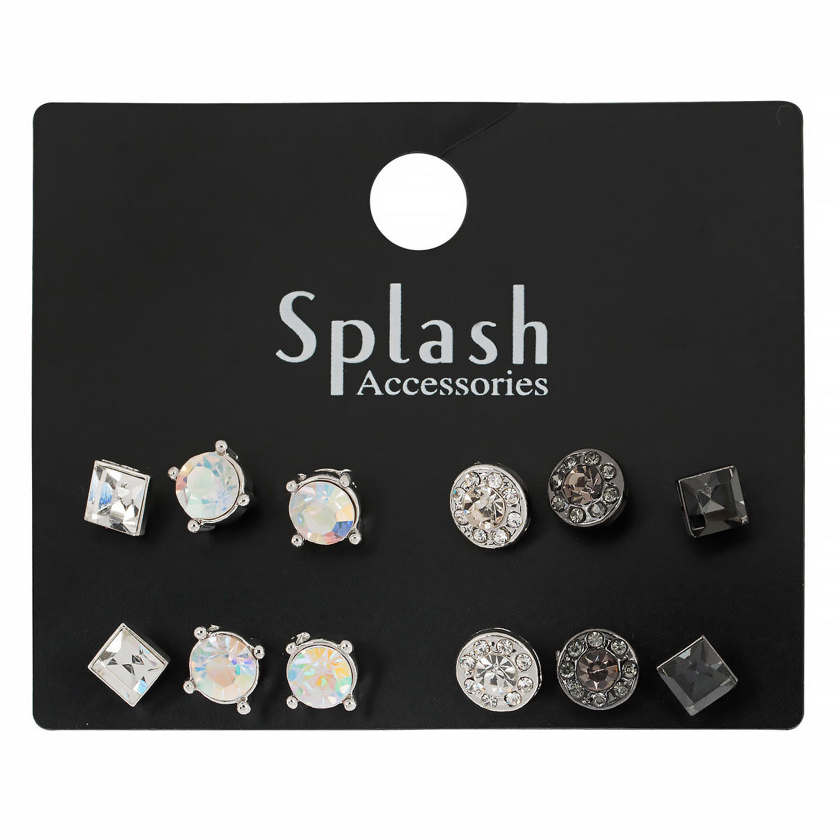 Embellished Stud Earrings- Set of 6-women-watchesandjewellery-jewellery-jewellerysets-image-2