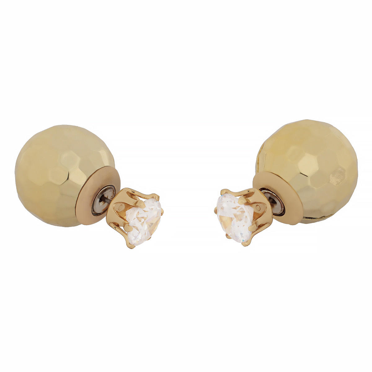 Diamante Encrusted Stud Earrings-women-watchesandjewellery-jewellery-earrings-image-2