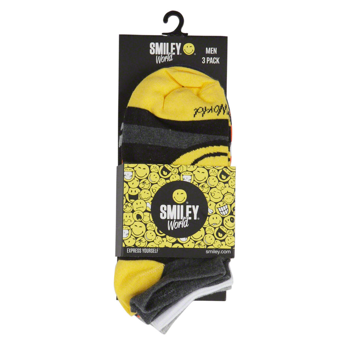 Smiley World Socks- Set of 3-men-socks-image-1