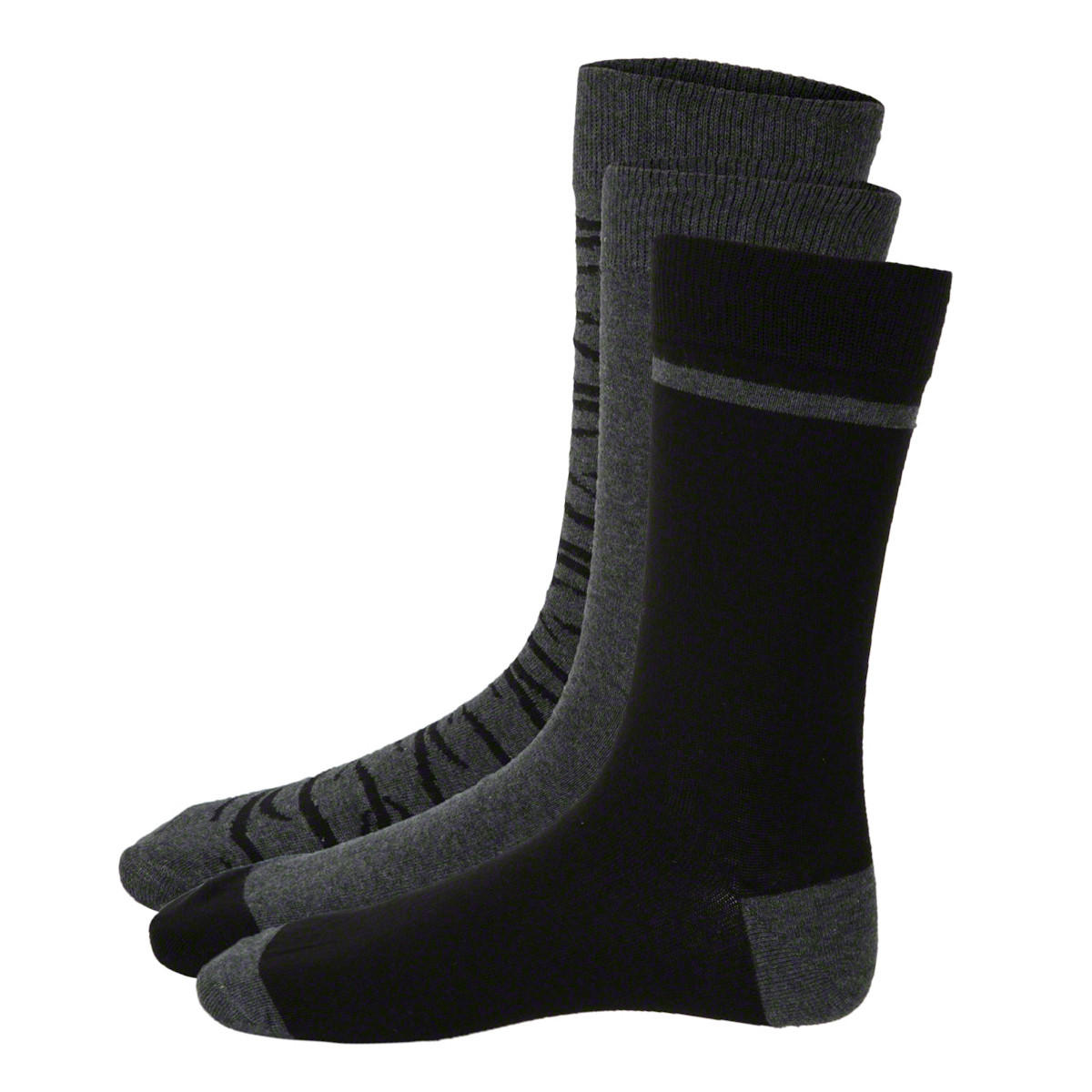 Printed Crew-length Socks - Set of 3-men-socks-image-1