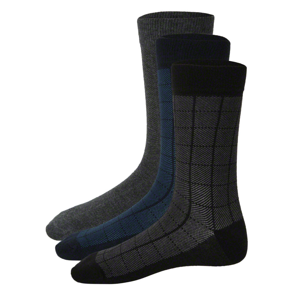 Crew-length Socks - Set of 3-men-socks-image-1
