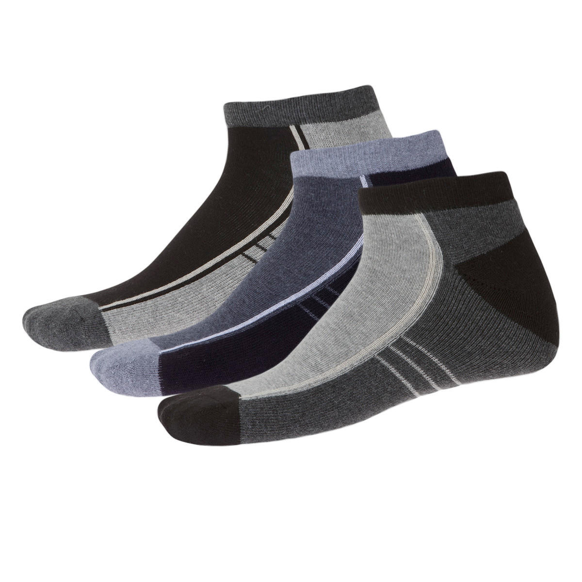 Printed Trainer Socks - Set of 3-men-socks-image-5