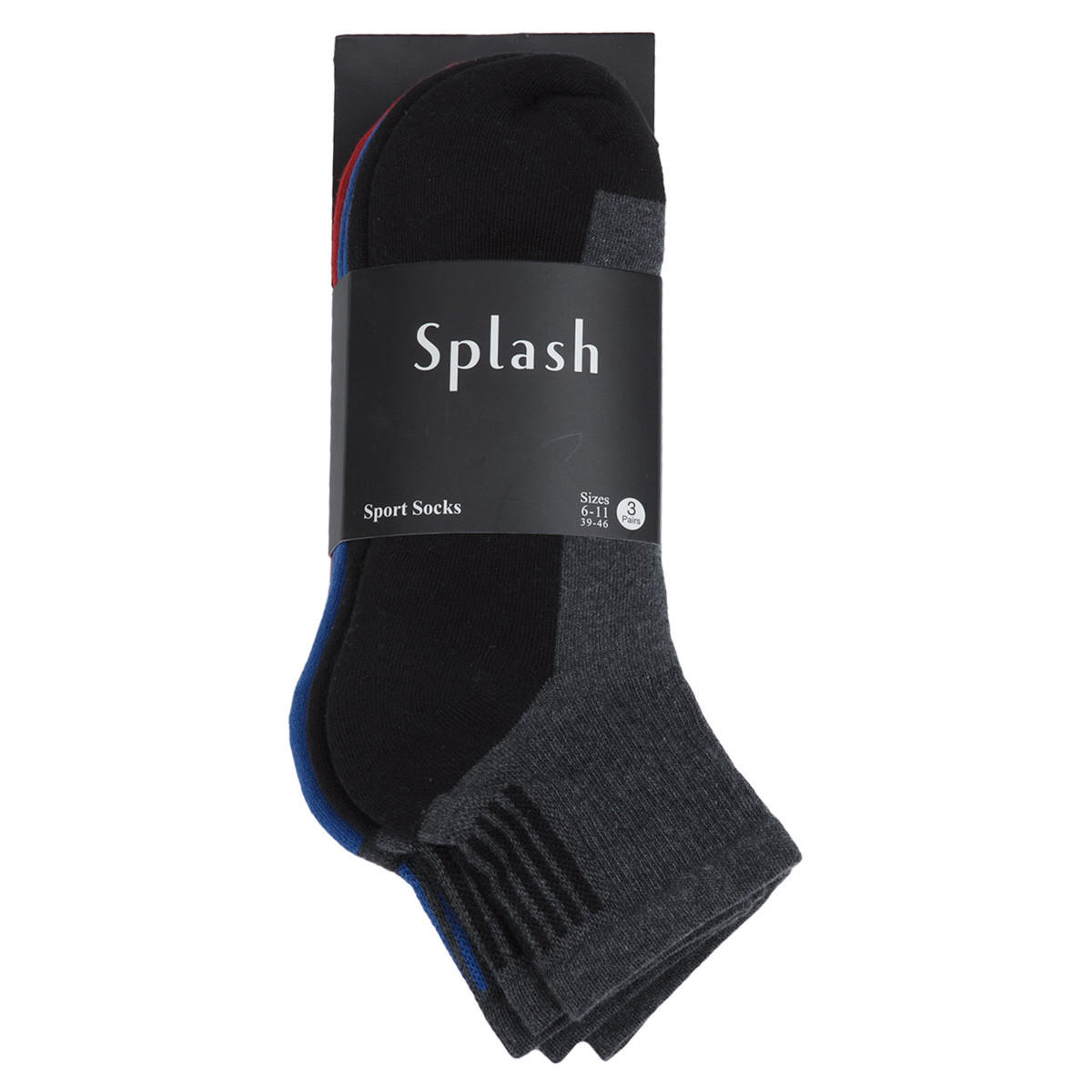 Printed Trainer Socks - Set of 3-men-socks-image-1