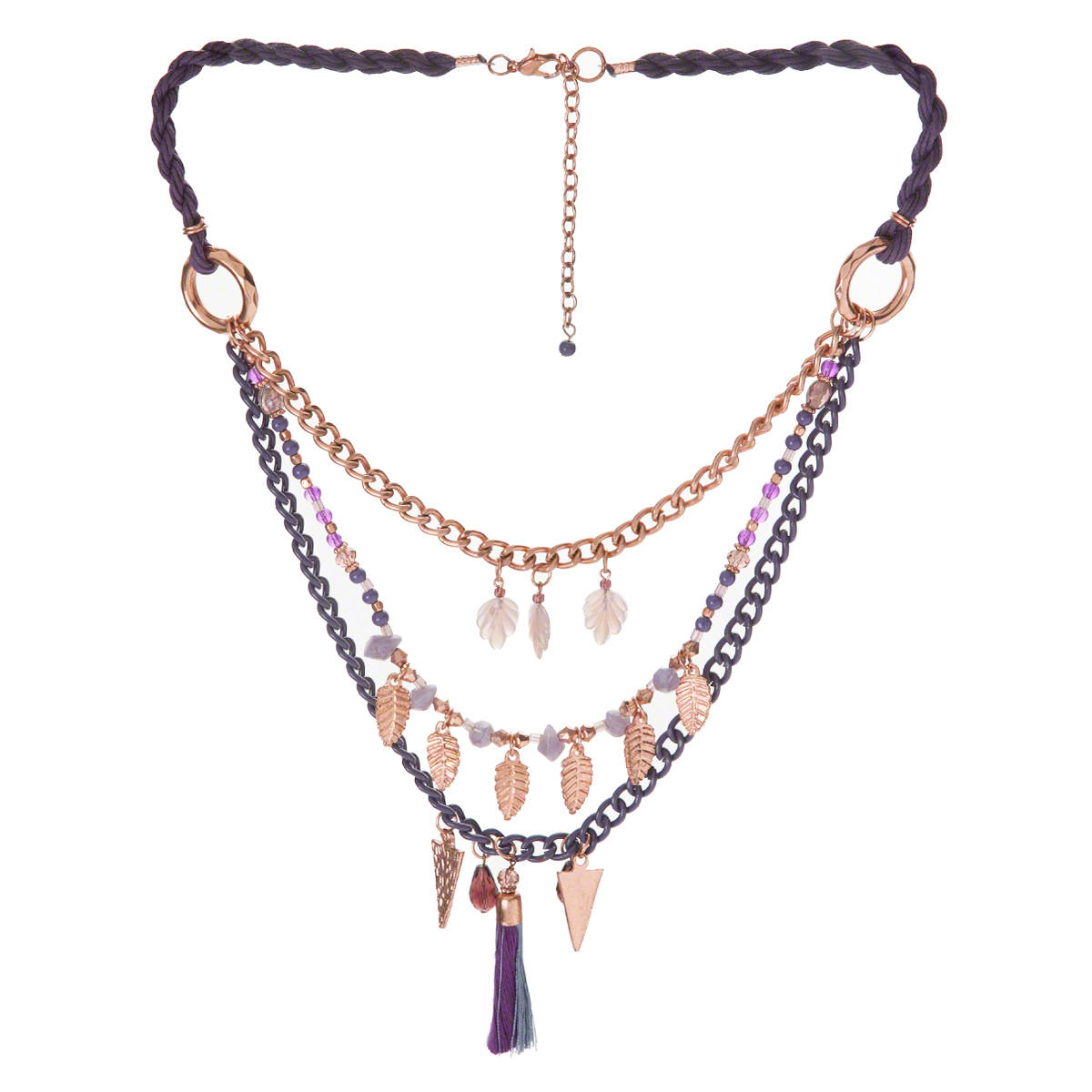 Multilayered Chain Necklace-women-watchesandjewellery-jewellery-necklacesandpendants-image-1