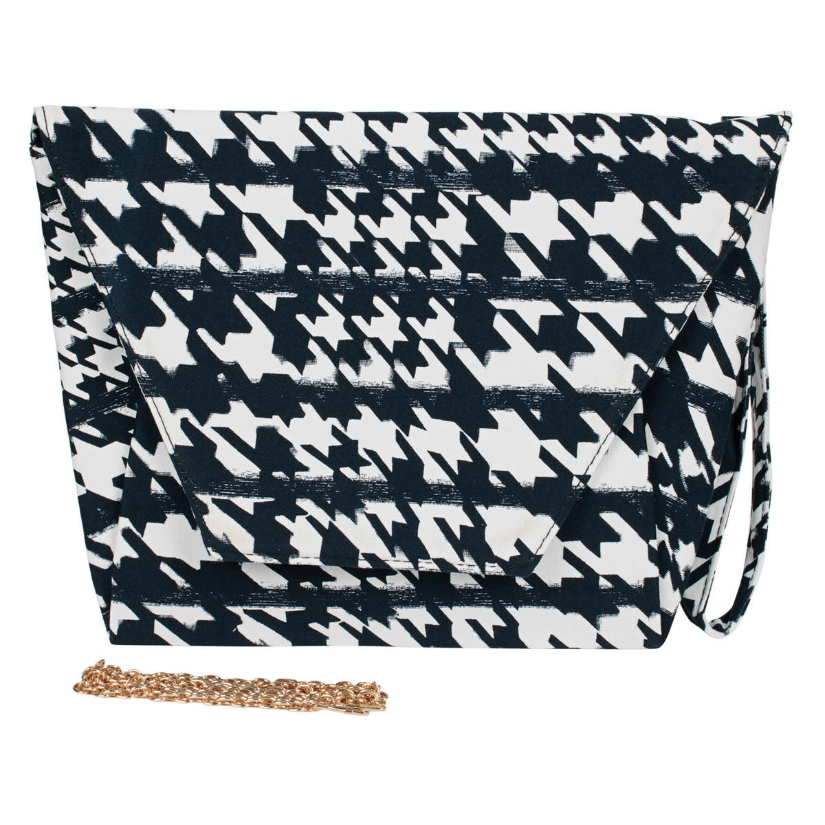 Houndstooth Clutch-women-bagsandwallets-handbags-image-1