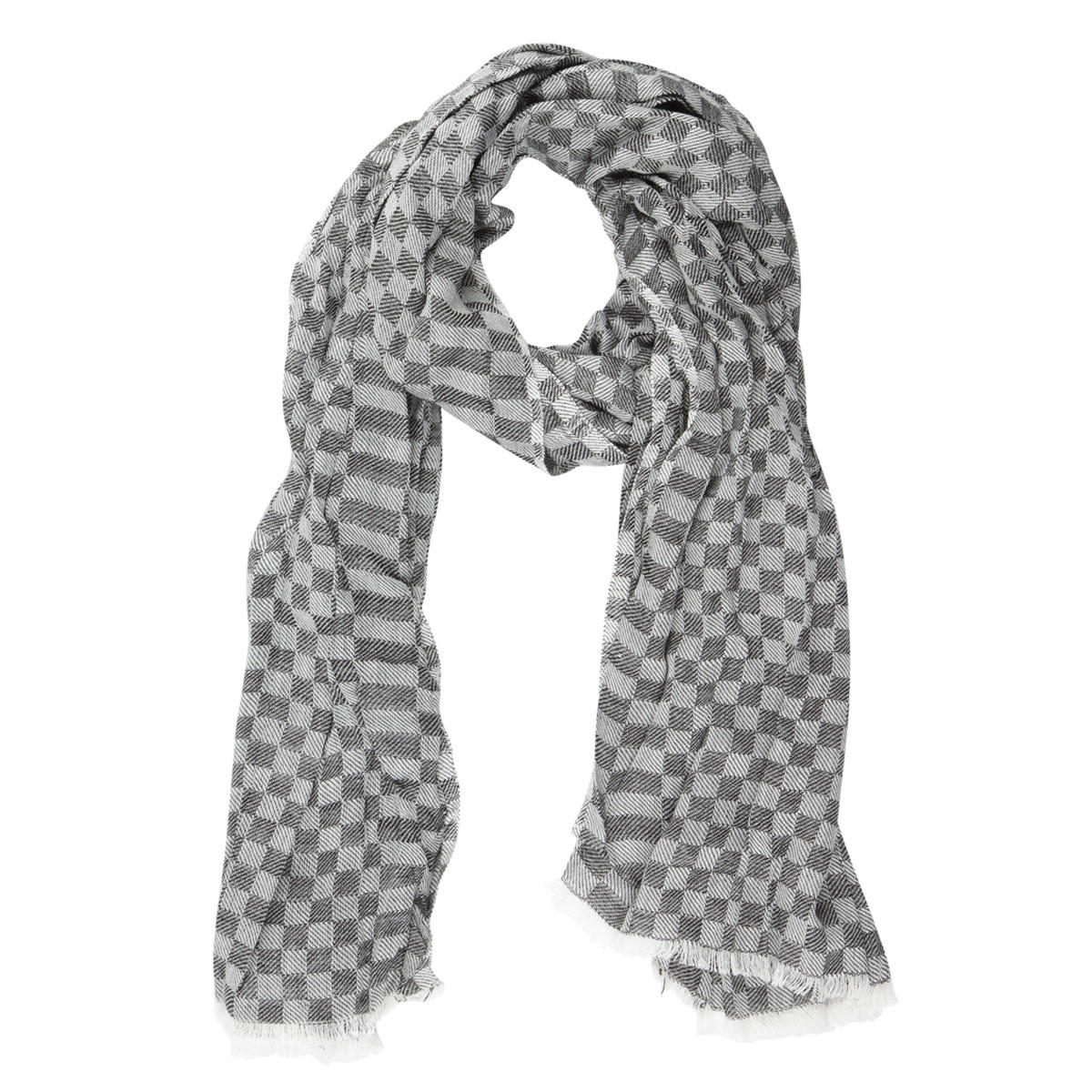 Checkerbox Pattern Scarf-men-scarvesandgloves-image-1