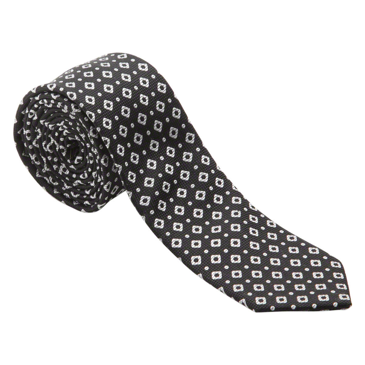 Monochrome Slim Tie-men-tiesandcufflinks-pocketsquares-image-2
