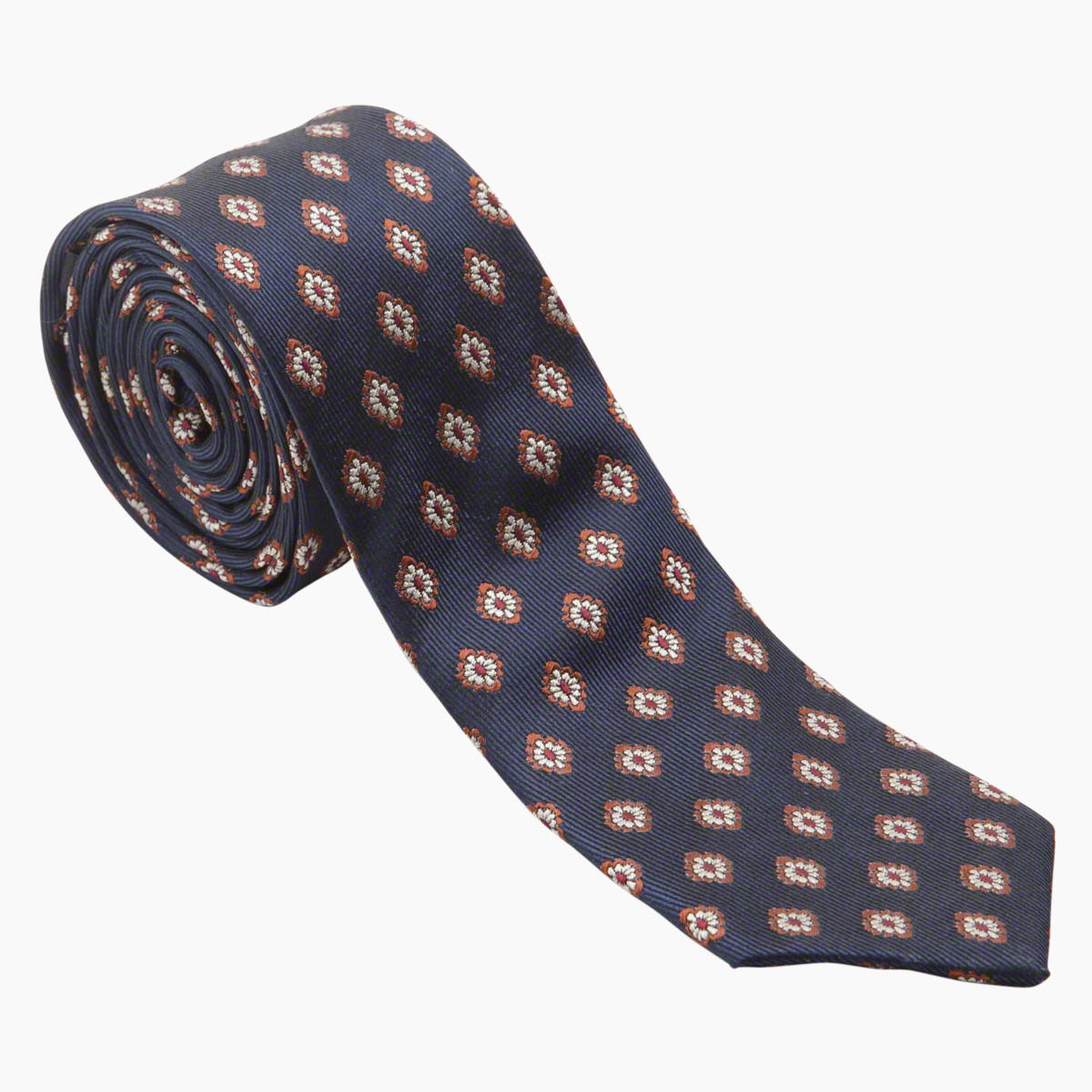 Floral Patterned Slim Tie-men-tiesandcufflinks-pocketsquares-image-2