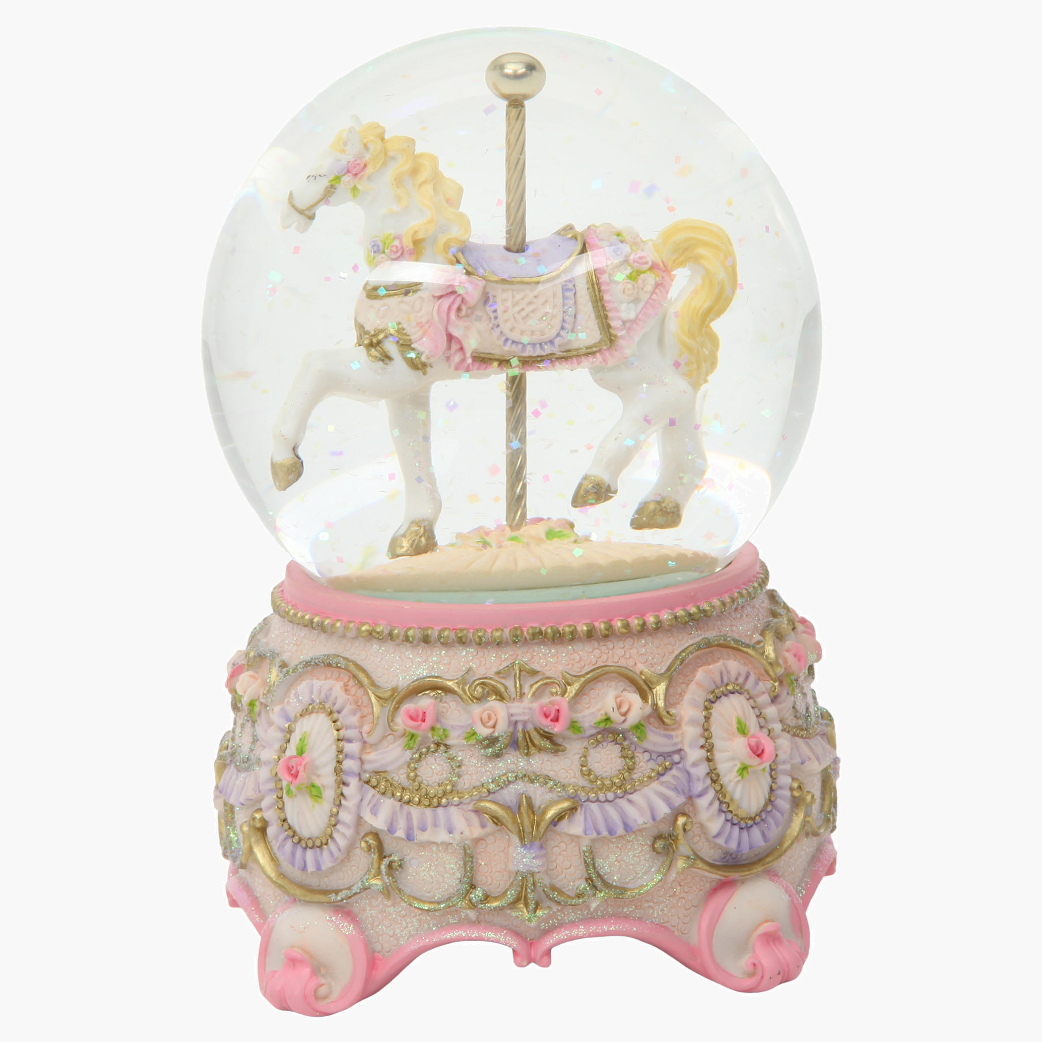 Adore Musical Water Globe with Horse Figurine-household-decor-decorativeobjectsandsculptures-image-1
