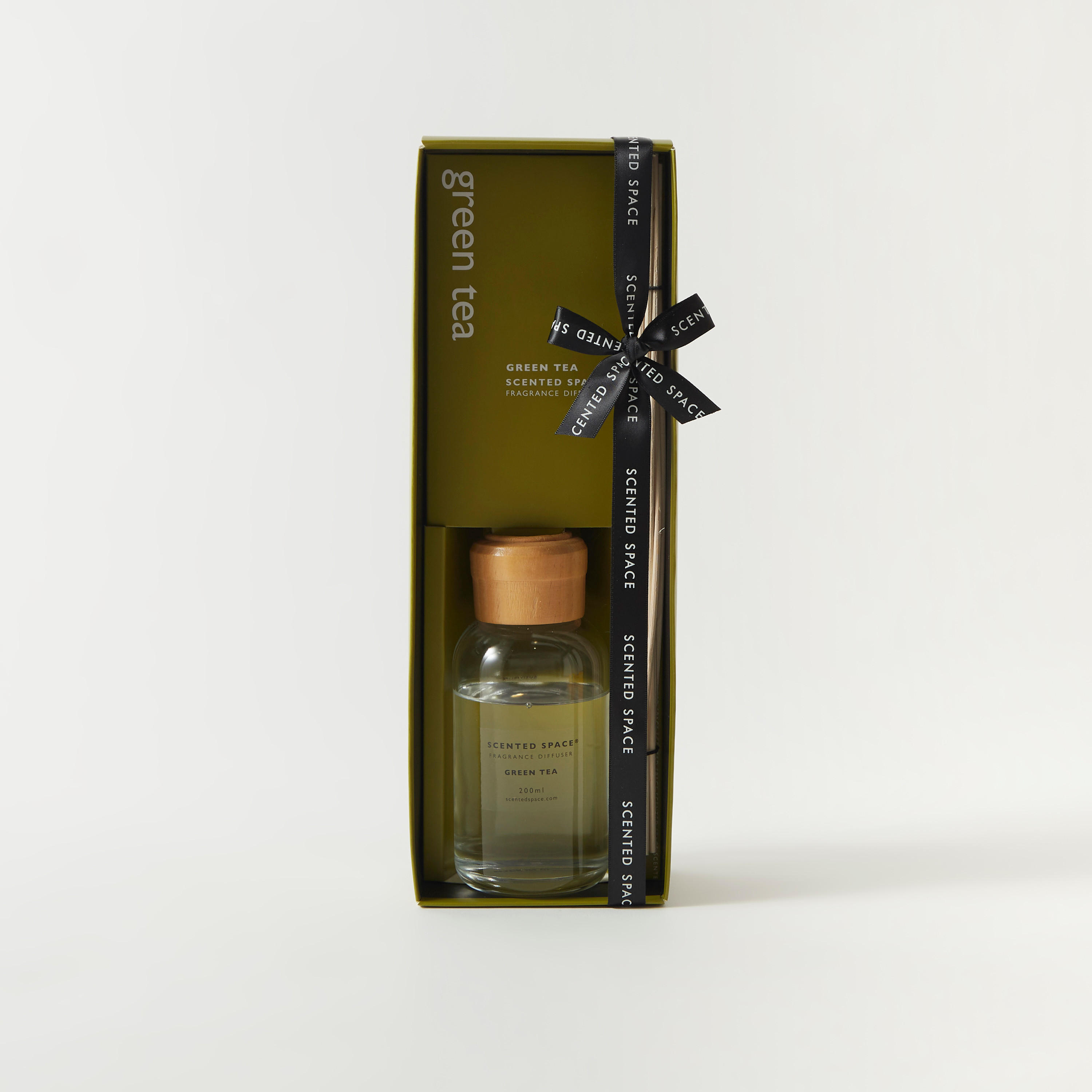 Scented Space Green Tea Reed Fragrance Diffuser - 200 ml-household-homefragrance-reeddiffusers-image-1