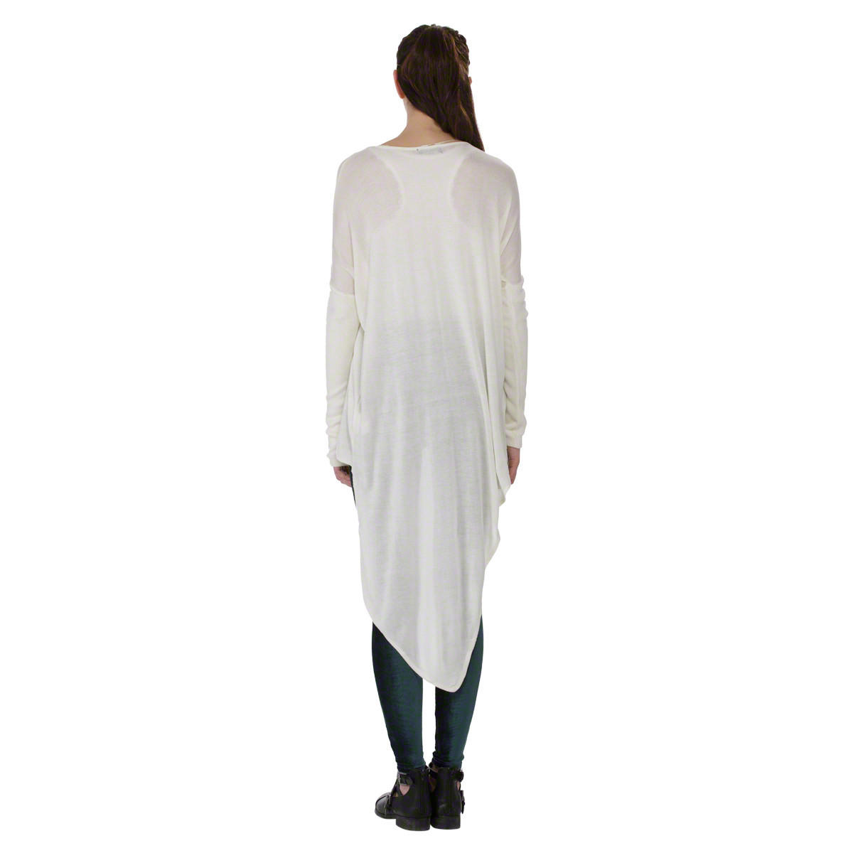 Tail hem Long Sleeve Top-women-clothing-tshirts-image-2