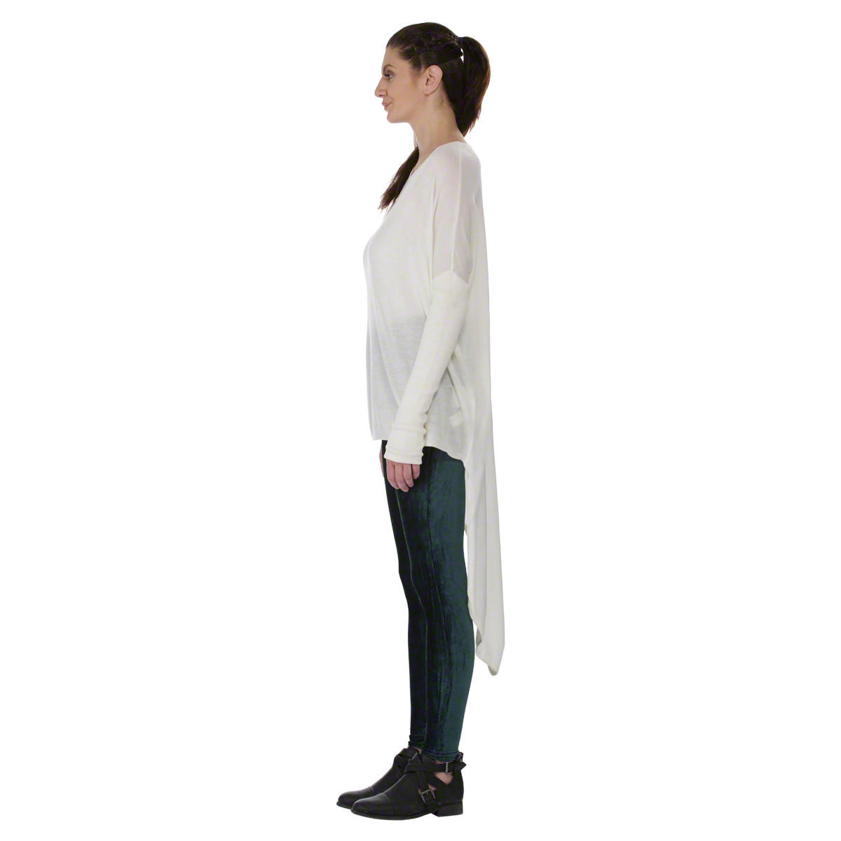 Tail hem Long Sleeve Top-women-clothing-tshirts-image-3