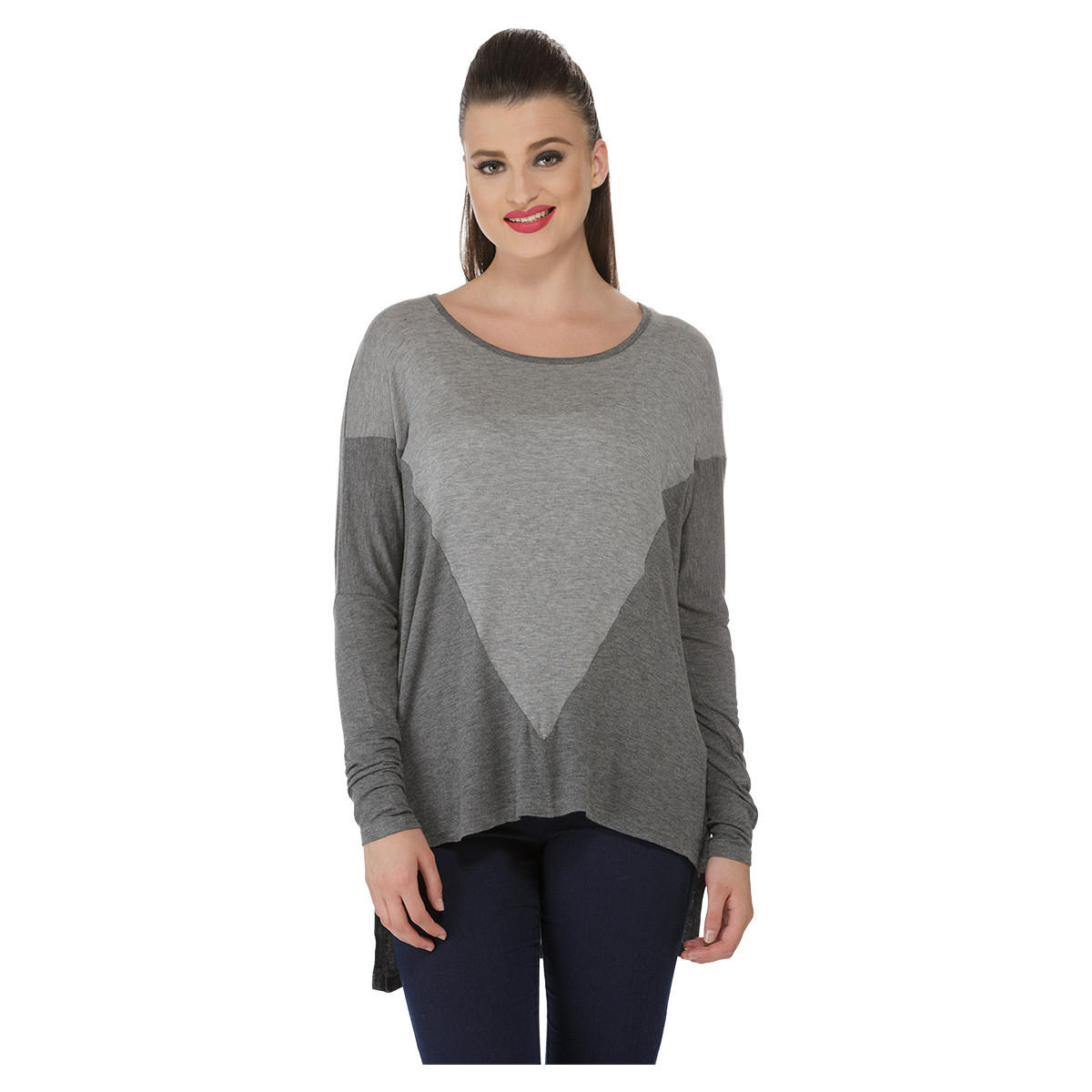 Dual-tone Top-women-clothing-shirtsandblouses-blouses-image-1