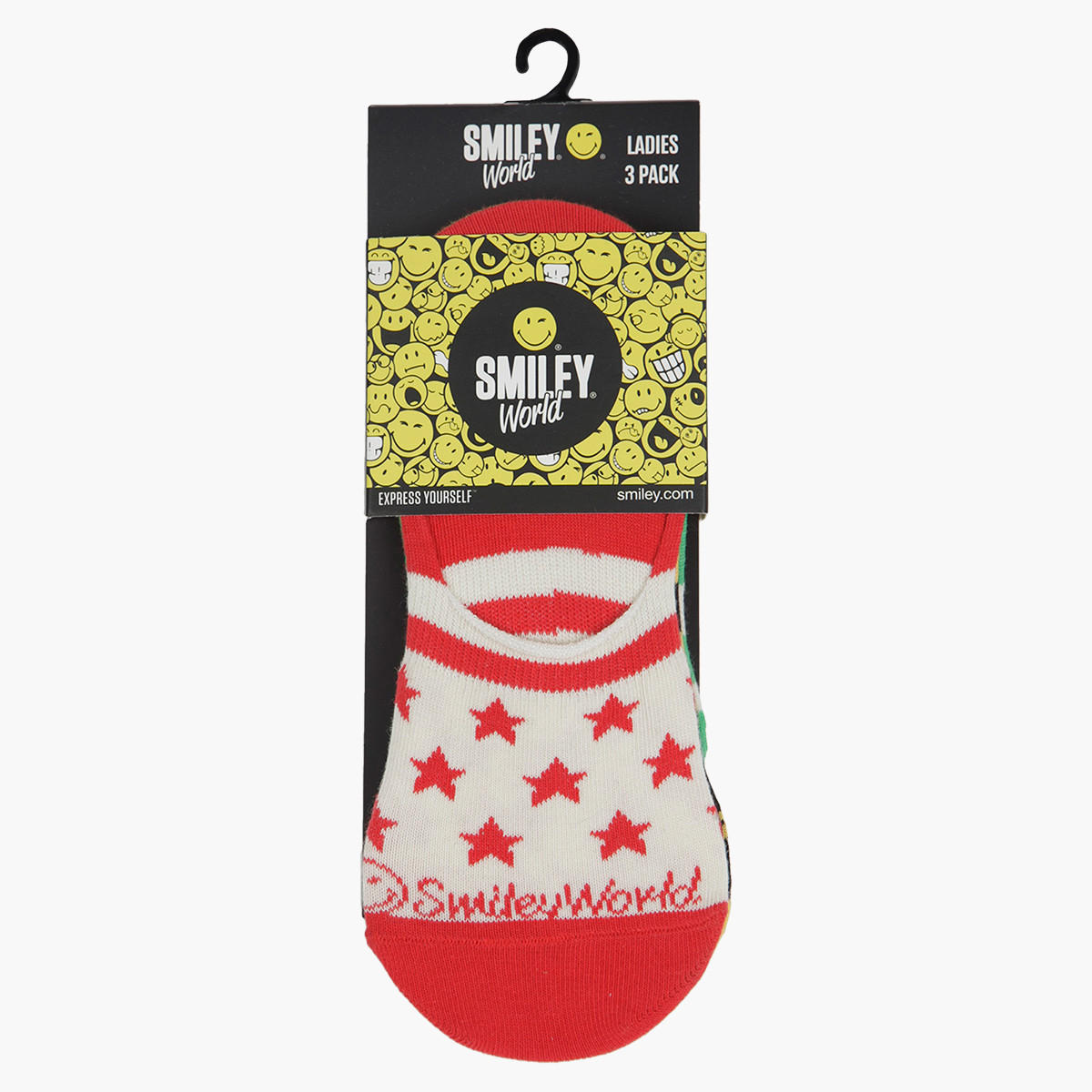Smiley World Socks- Set of 3-women-socksandstockings-image-2