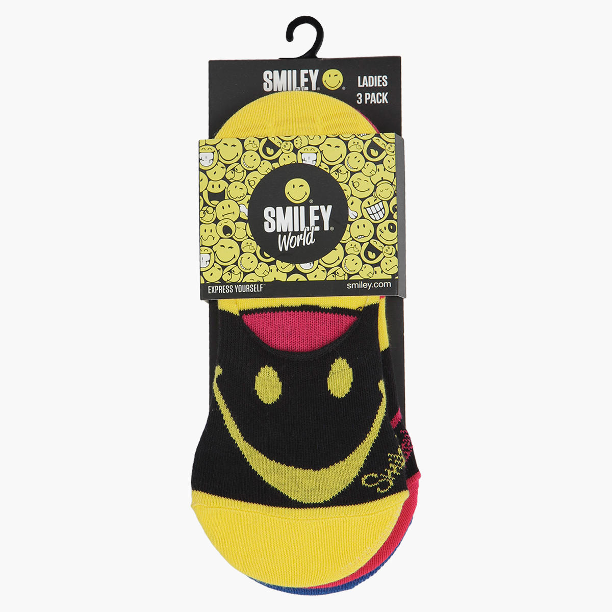Smiley World Socks- Set of 3-women-socksandstockings-image-2