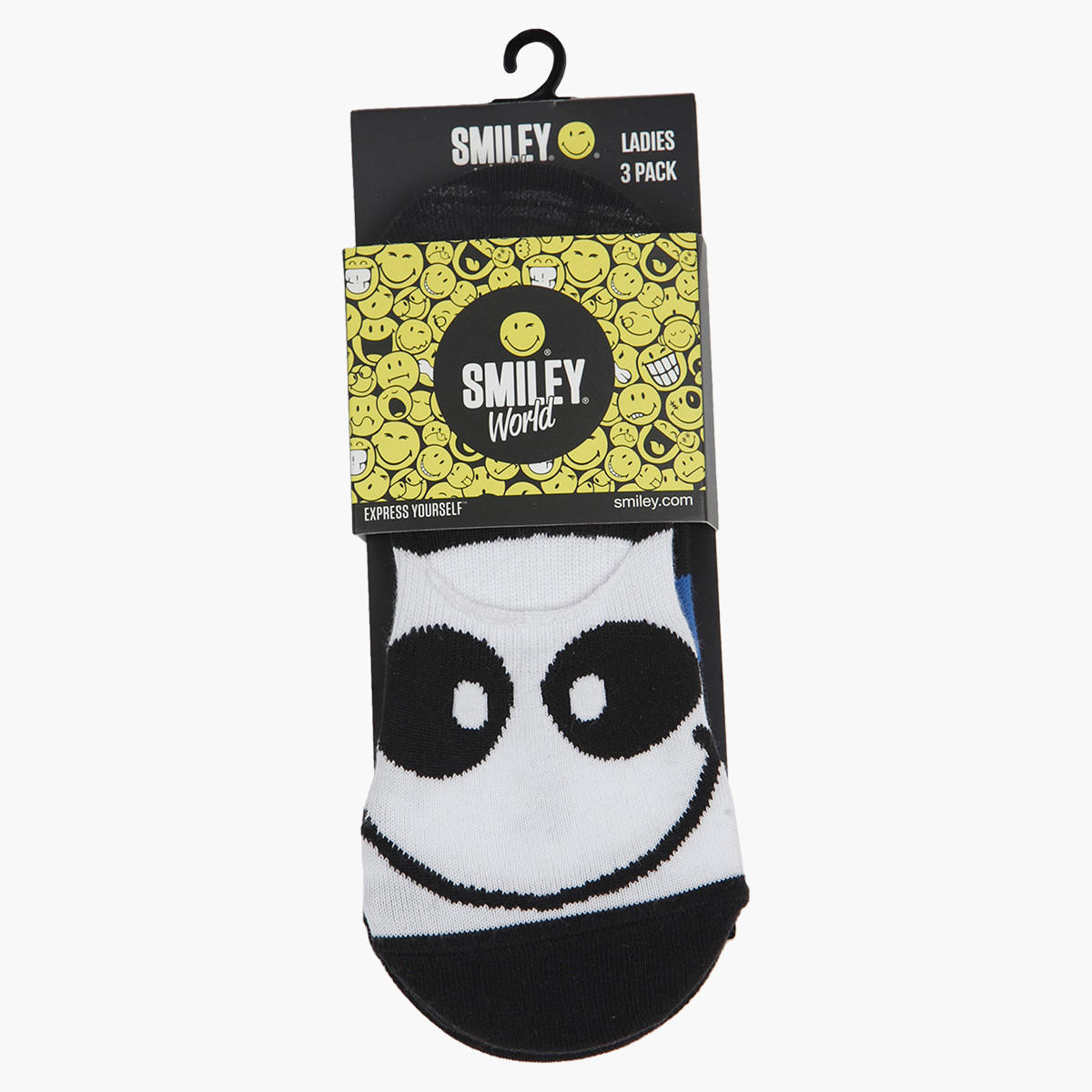 Smiley World Socks- Set of 3-women-socksandstockings-image-1