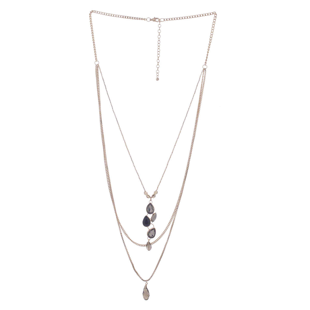 Multi-layred Studded Necklace-women-watchesandjewellery-jewellery-necklacesandpendants-image-1