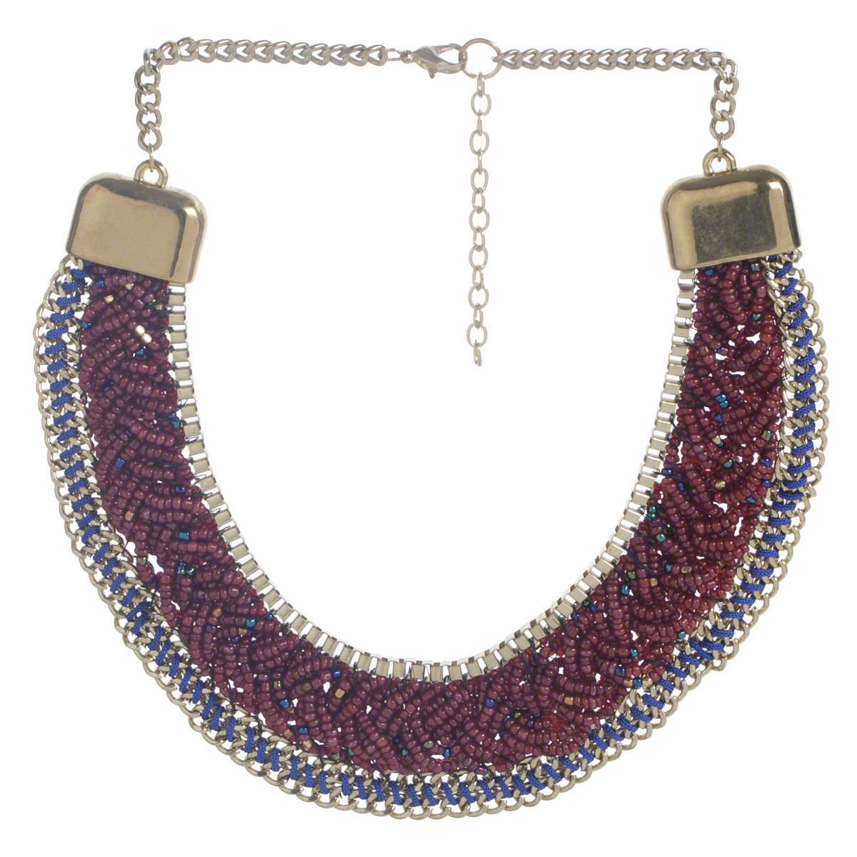 Beaded Bib Necklace-women-watchesandjewellery-jewellery-necklacesandpendants-image-1