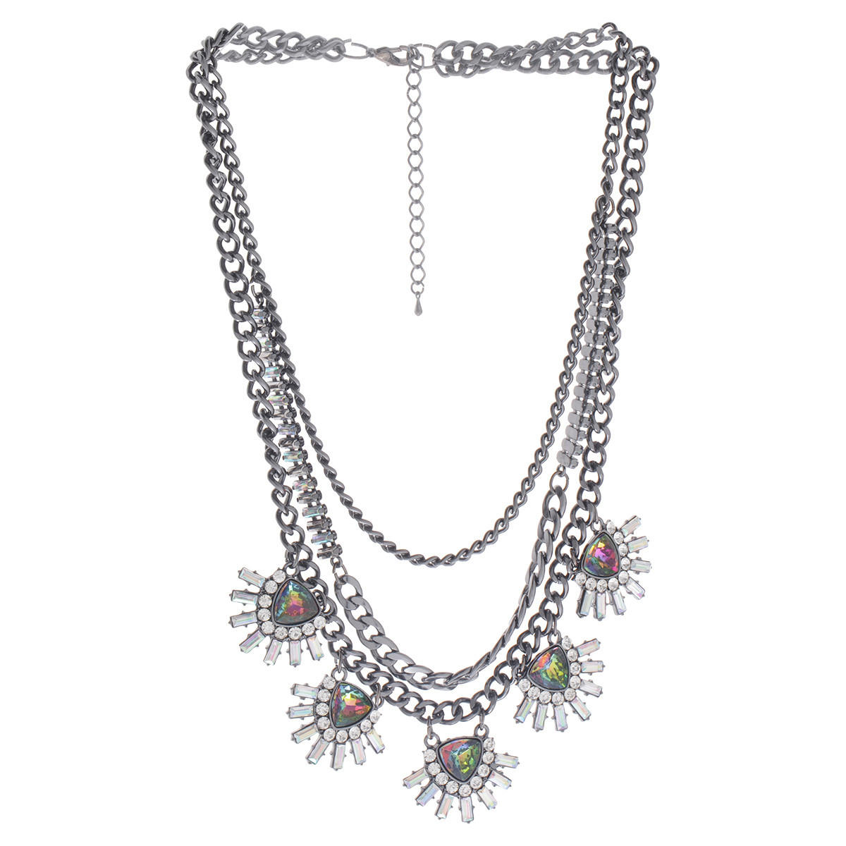 Multi-chain Embellished Necklace-women-watchesandjewellery-jewellery-necklacesandpendants-image-1