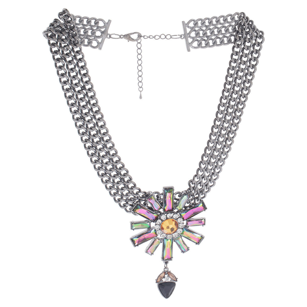 Multi-chain Embellished Necklace-women-watchesandjewellery-jewellery-necklacesandpendants-image-1