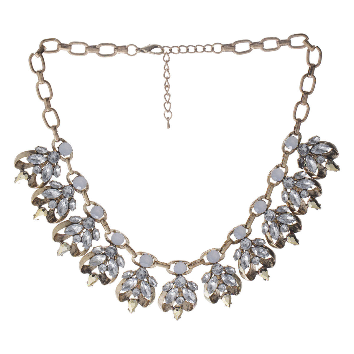 Multi-stone Embellished Necklace-women-watchesandjewellery-jewellery-necklacesandpendants-image-1