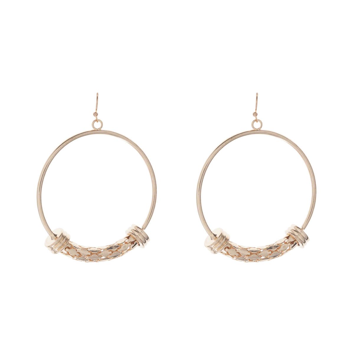 Embellished Hoop Earrings-women-watchesandjewellery-jewellery-earrings-image-1