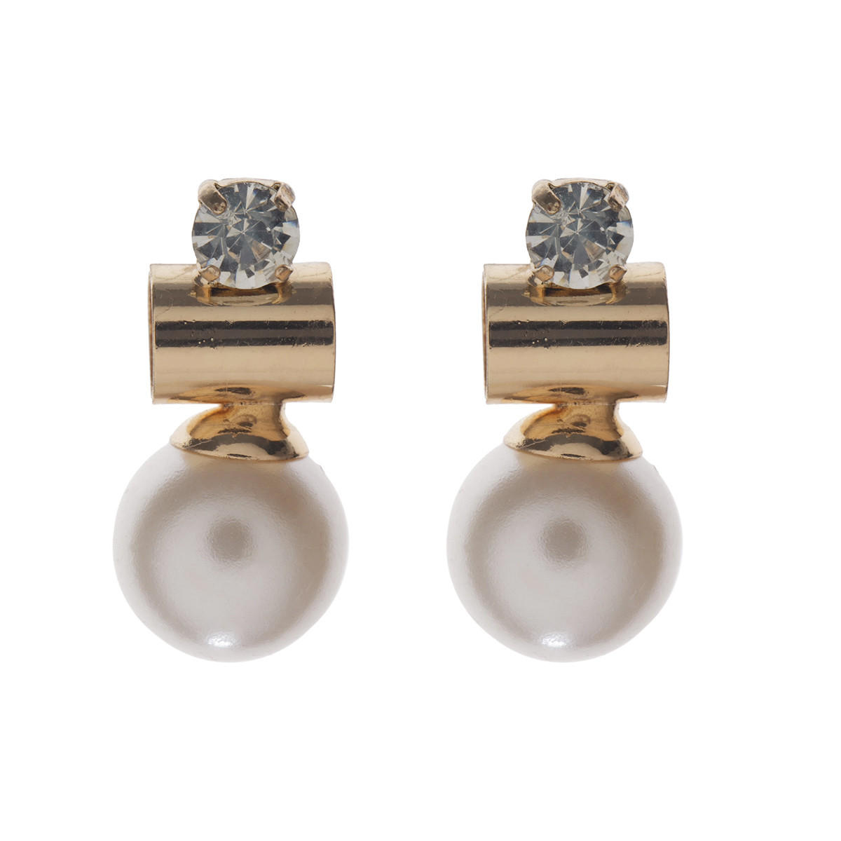 Faux Pearl Earrings-women-watchesandjewellery-jewellery-earrings-image-1