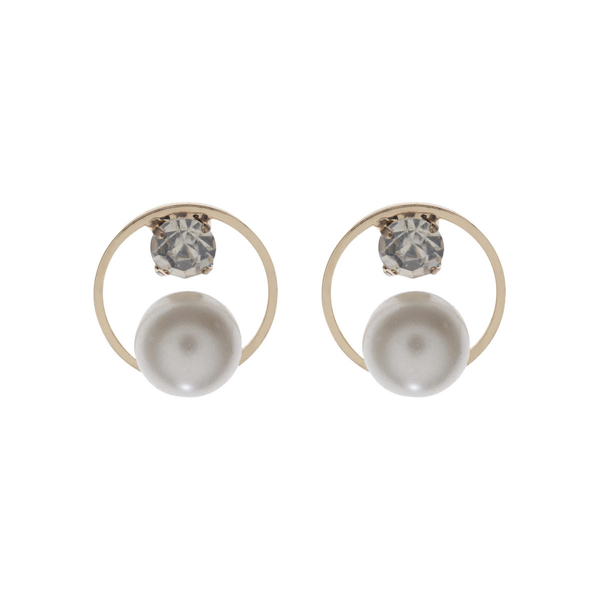 Bejewelled Ring-shaped Studs-women-watchesandjewellery-jewellery-rings-image-1