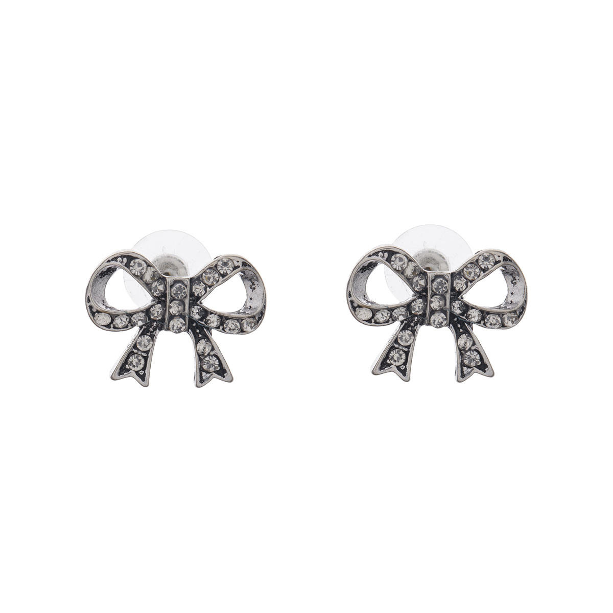 Studded Bow Earrings-women-watchesandjewellery-jewellery-earrings-image-1