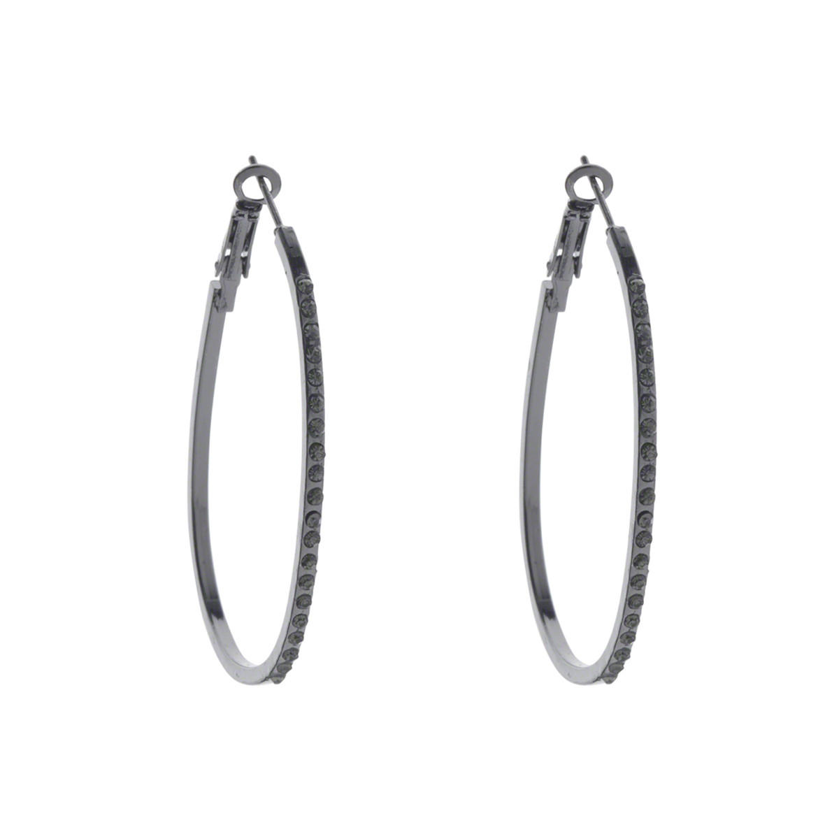 Embellished Hoop Earrings-women-watchesandjewellery-jewellery-earrings-image-1