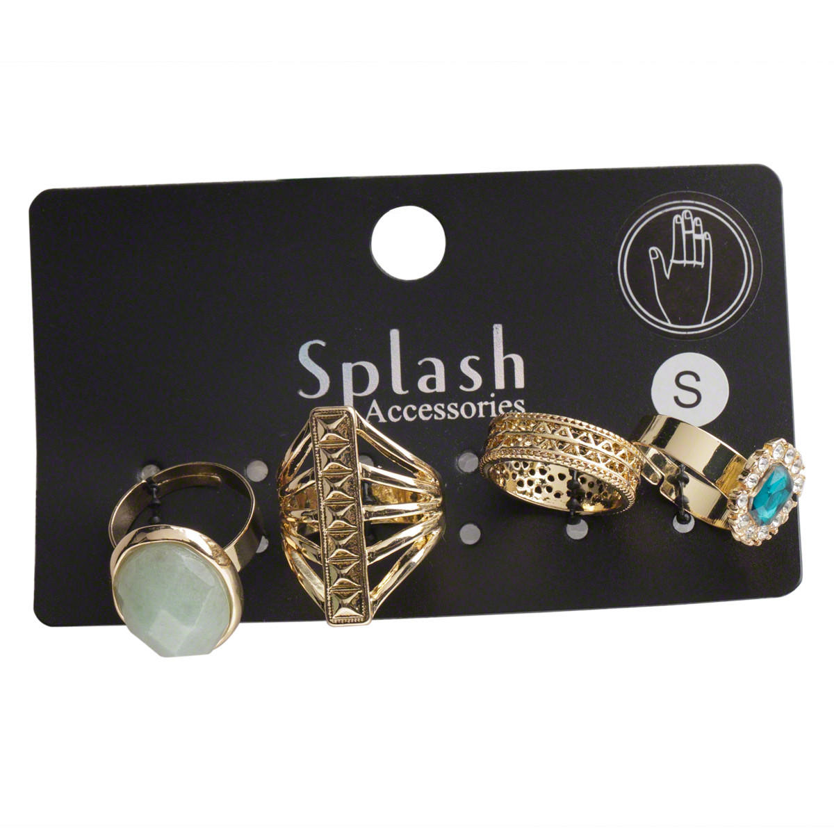 Embellished Rings Set of 4-women-watchesandjewellery-jewellery-rings-image-2