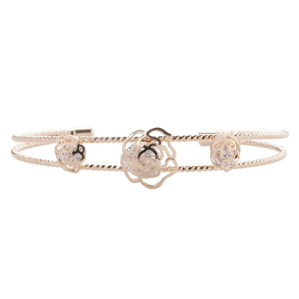 Floral Studded Bracelet-women-watchesandjewellery-jewellery-banglesandbracelets-image-1