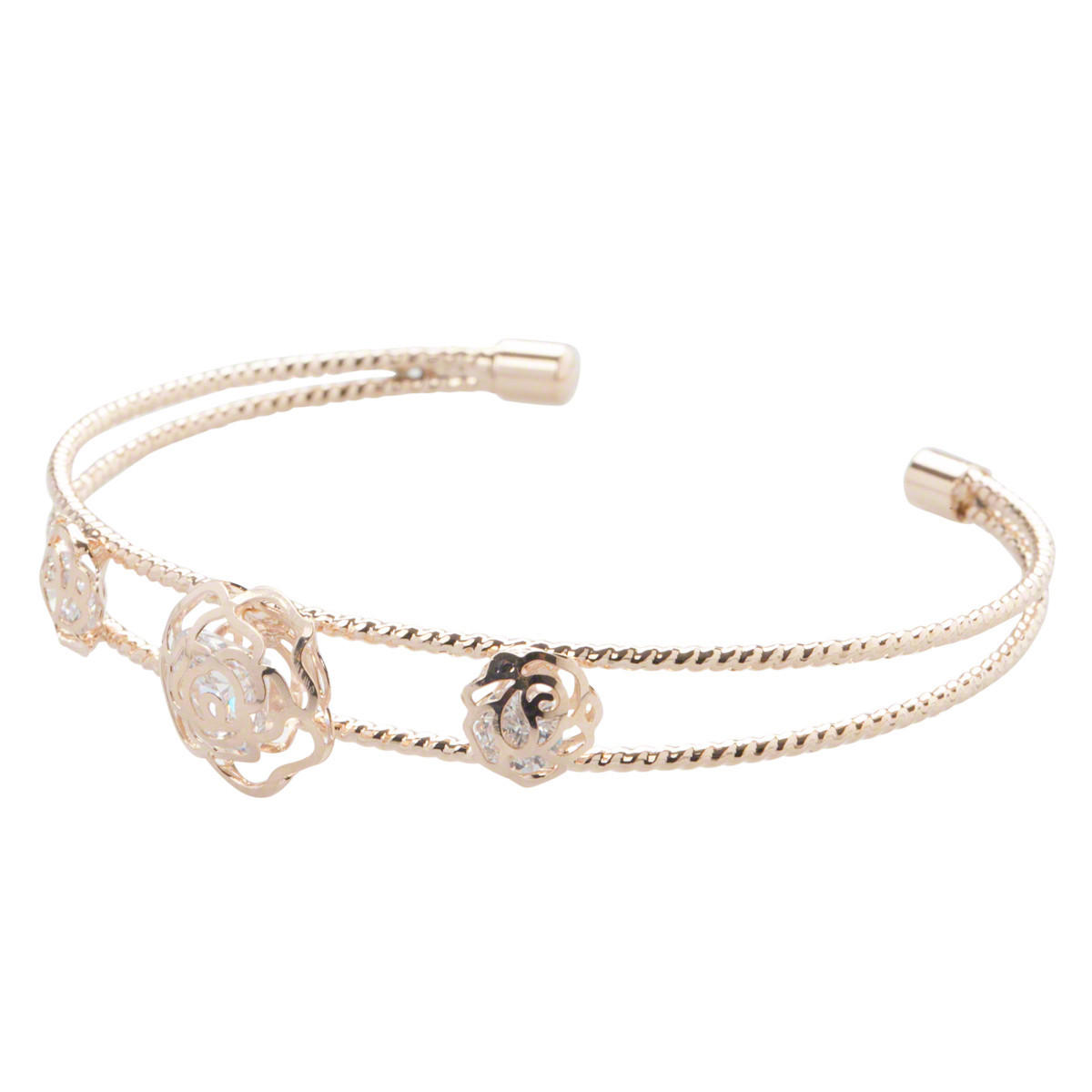 Floral Studded Bracelet-women-watchesandjewellery-jewellery-banglesandbracelets-image-2