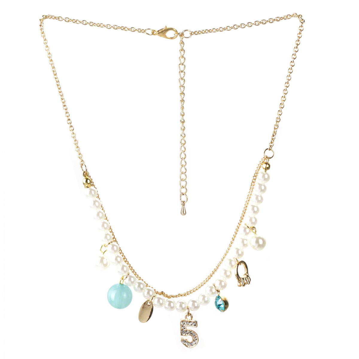 Studded Dangler Short Necklace-women-watchesandjewellery-jewellery-necklacesandpendants-image-1