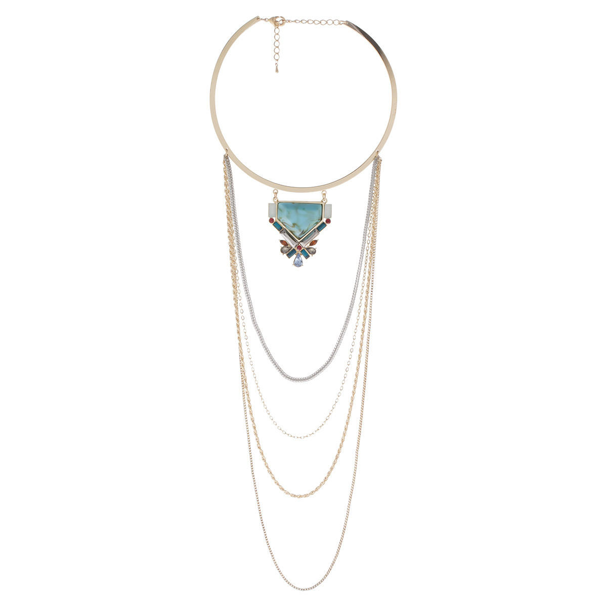 Layered Choker Necklace-women-watchesandjewellery-jewellery-necklacesandpendants-image-1