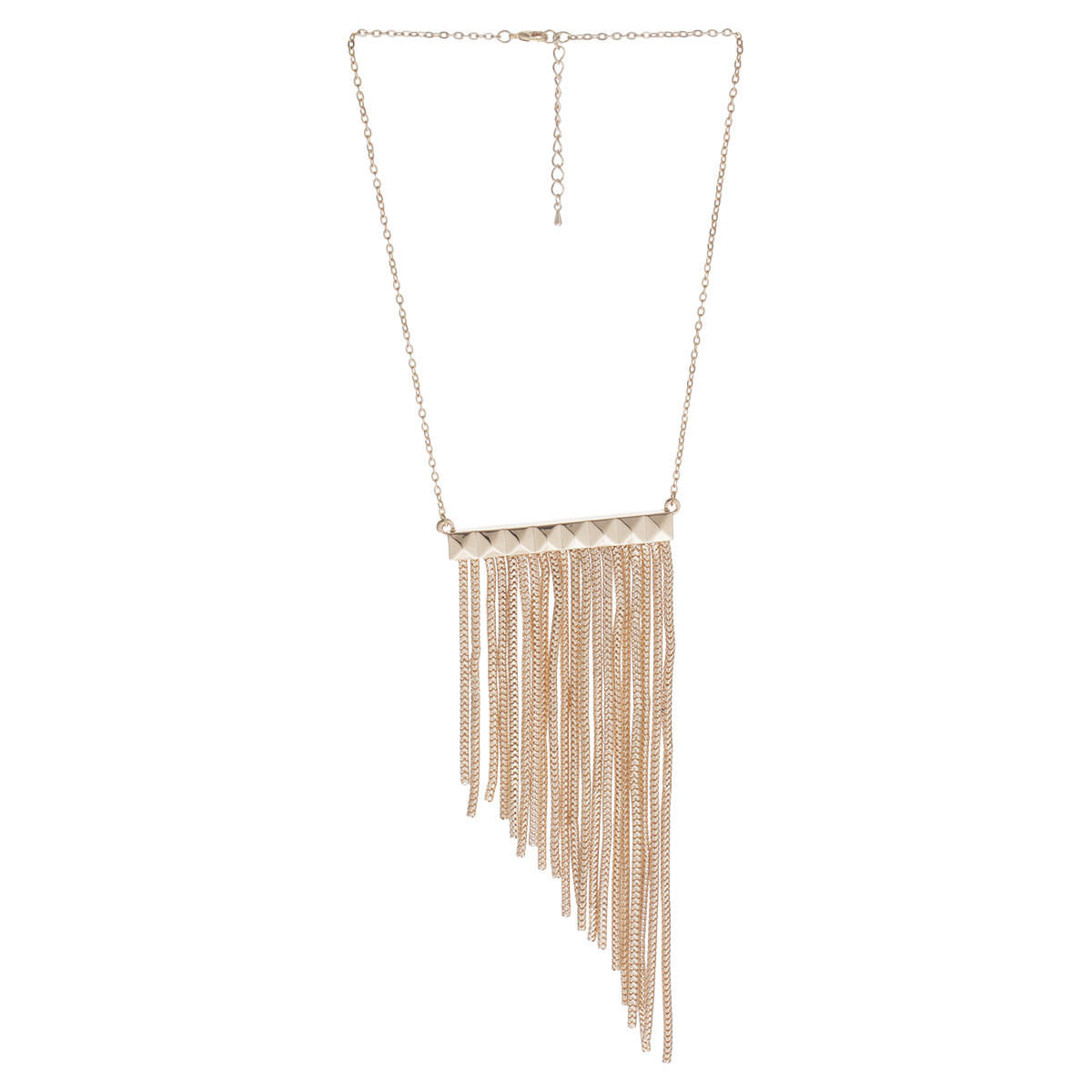Metallic Fringe Necklace-women-watchesandjewellery-jewellery-necklacesandpendants-image-1